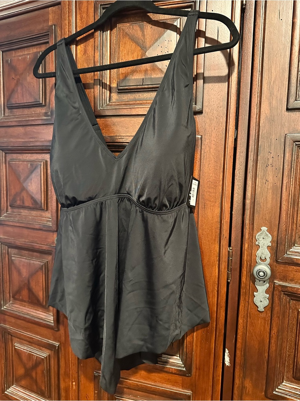 Black V-Neck Women's Swimsuit top only